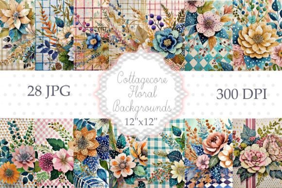 Bring a Touch of Whimsy to Your Projects with 28 Cottagecore Floral Backgrounds