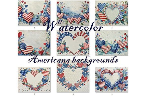 Celebrate America in Style with Watercolor Americana Backgrounds