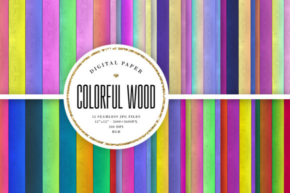 Colorful Wood Seamless Backgrounds for Modern Design