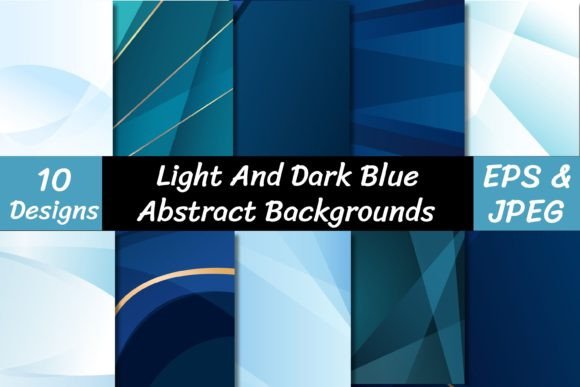 Dark and Light Blue Abstract Backgrounds: A Designer's Toolkit
