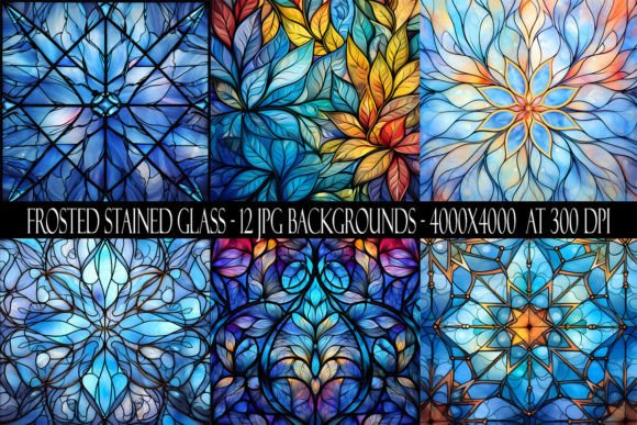 Discover the Elegance of Frosted Stained Glass Backgrounds