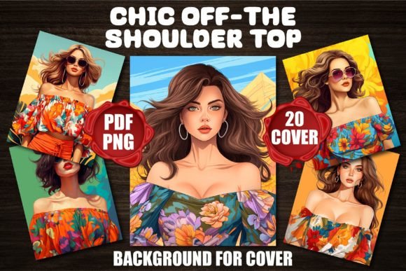 Elevate Your Visuals with Chic Off-the-Shoulder Top Backgrounds