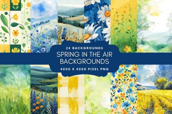 Embrace the Season: Watercolor Spring Backgrounds for Every Project