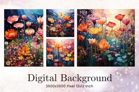 Flower Backgrounds Wall Art: A Digital Designer's Secret Weapon