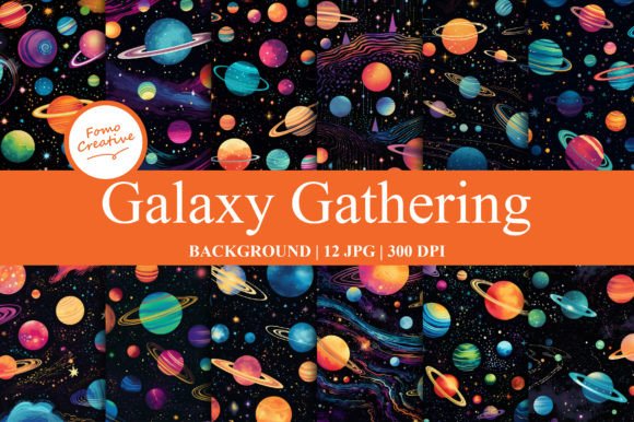 Galaxy Gathering Backgrounds: Infusing Cosmic Wonder into Your Designs