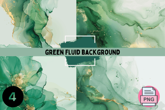 Green Fluid Backgrounds: Sophisticated Visuals for Modern Brands