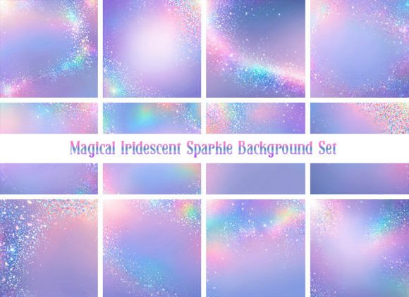 Magical Iridescent Sparkle Backgrounds: Instantly Elevate Your Designs
