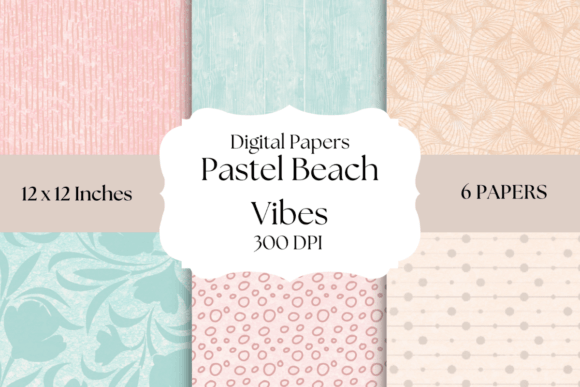 Pastel Beach Vibe Backgrounds for Creative Projects