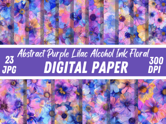 Purple Lilac Alcohol Ink Backgrounds: A Designer's Guide