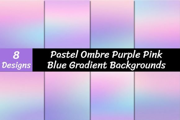 Smooth Pastel Ombre: Elevate Your Designs with Purple Pink Blue Gradient Backgrounds