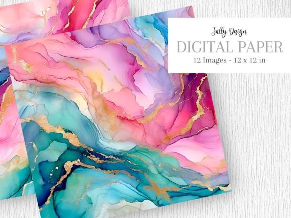 Unlock Tranquil Creativity with Sweet Pastel Alcohol Ink Backgrounds