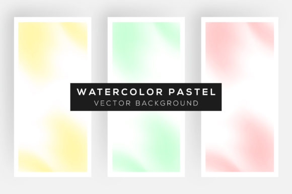 Unlocking Gentle Aesthetics with 3 Watercolor Pastel Vector Backgrounds